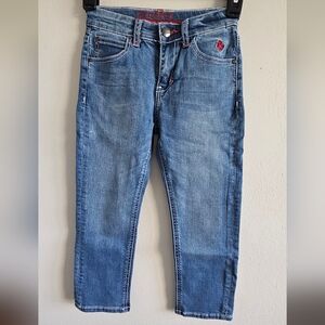 Ferrari Boys Blue Jeans Size 6 98% Cotton